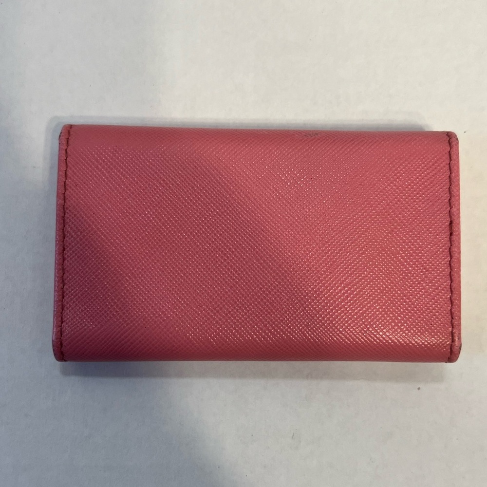 PRADA authentic Saffiano leather pink‎ key  card case with box - Picture 2 of 12
